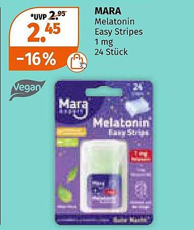 MARA Melatonin Easy Stripes 1 mg 24 Stück