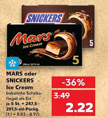 MARS oder SNICKERS Ice Cream
