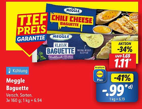 Meggle Baguette - Chili Cheese und Klassik