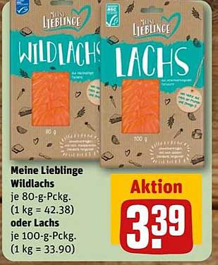 Meine Lieblinge Wildlachs oder Lachs - Aktionspreis