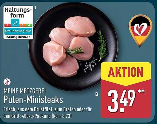 Meine Metzgerei Puten-Ministeaks