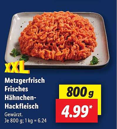 Metzgerfrisch Frisches Hähnchen-Hackfleisch 800 g