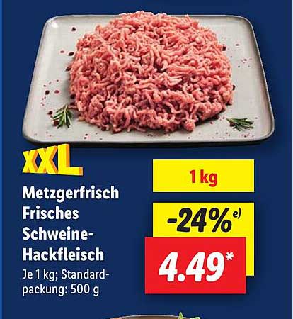Metzgerfrisch Frisches Schweine-Hackfleisch - XXL