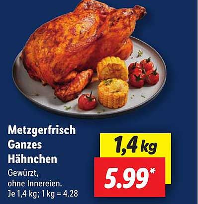 Metzgerfrisch Ganzes Hähnchen