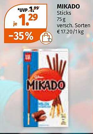 Mikado Sticks 75 g - Jetzt für nur 1,29 €