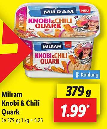 Milram Knobi & Chili Quark 379 g