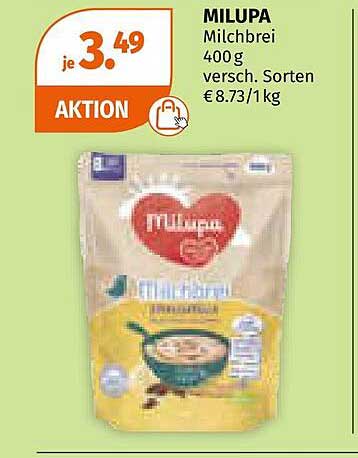 MILUPA Milchbrei 400g - verschiedene Sorten