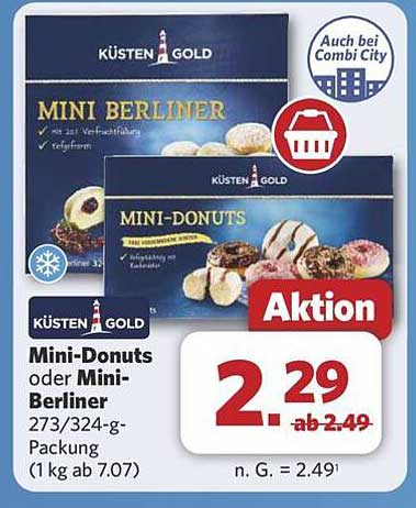 Mini-Donuts oder Mini-Berliner von Küsten Gold