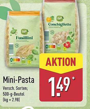 Mini-Pasta - Verschiedene Sorten; 500-g-Beutel