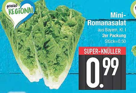 Mini-Romanasalat aus Bayern, 2er Packung