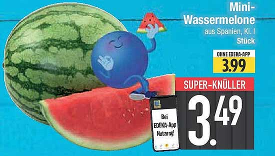Mini-Wassermelone aus Spanien, Kl. I, Stück