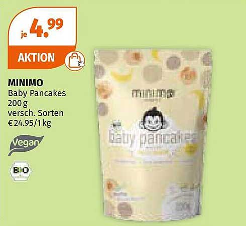 MINIMO Baby Pancakes 200 g, erhältlich in verschiedenen Sorten