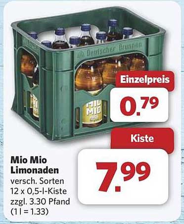 Mio Mio Limonaden Kiste – Erfrischende Vielfalt für jeden Geschmack