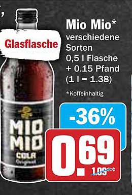 Mio Mio* verschiedene Sorten 0,5 l Glasflasche
