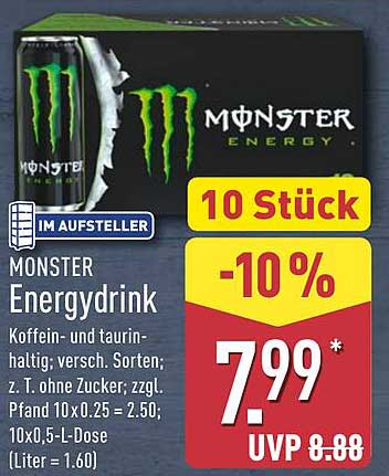 MONSTER Energydrink - 10 Stück
