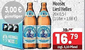 Mooser Liesl Helles - 20 x 0,5 l für nur 16,79 €