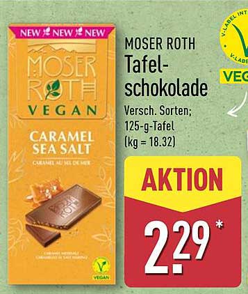 MOSER ROTH Vegane Tafelschokolade Caramel Sea Salt