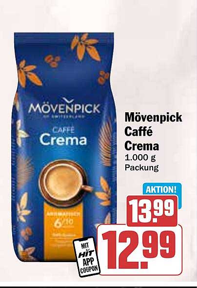 Mövenpick Caffé Crema 1.000 g Packung