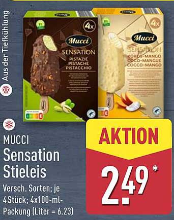 MUCCI Sensation Stieleis – Verschiedene Sorten