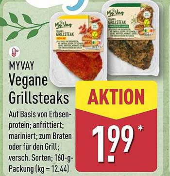 MYVAY Vegane Grillsteaks