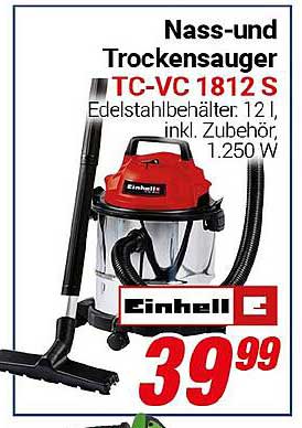 Nass- und Trockensauger TC-VC 1812 S von Einhell