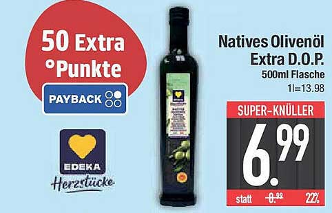 Natives Olivenöl Extra D.O.P. 500ml Flasche