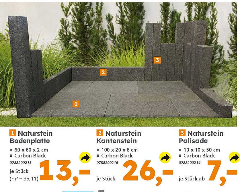Naturstein Angebote für Ihren Garten