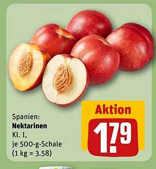 Nektarinen Kl. I, je 500-g-Schale