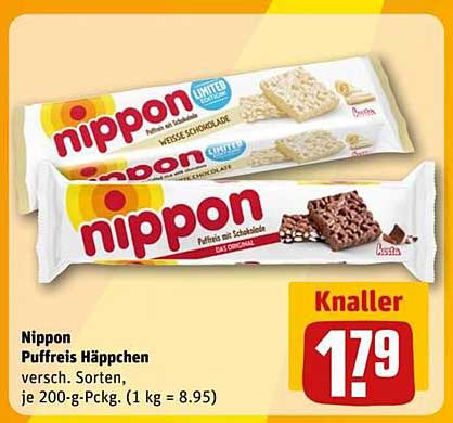 Nippon Puffreis Häppchen - verschiedene Sorten