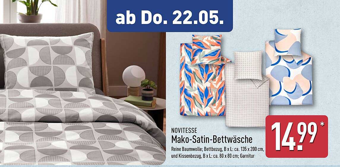 NOVITESSA Mako-Satin-Bettwäsche