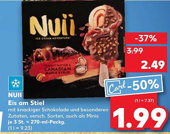 Nuii Eis am Stiel - Peanut Butter & Canadian Maple Syrup