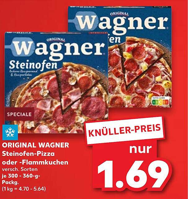 ORIGINAL WAGNER Steinofen-Pizza oder -Flammkuchen