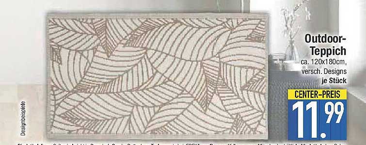 Outdoor-Teppich ca. 120x180cm, verschieden Designs je Stück