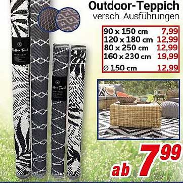 Outdoor-Teppich in verschiedenen Ausführungen