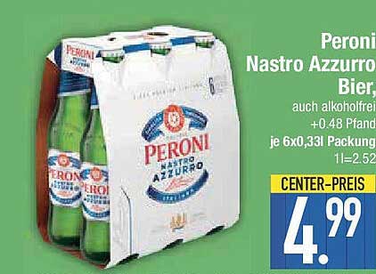 Peroni Nastro Azzurro Bier 6er Pack