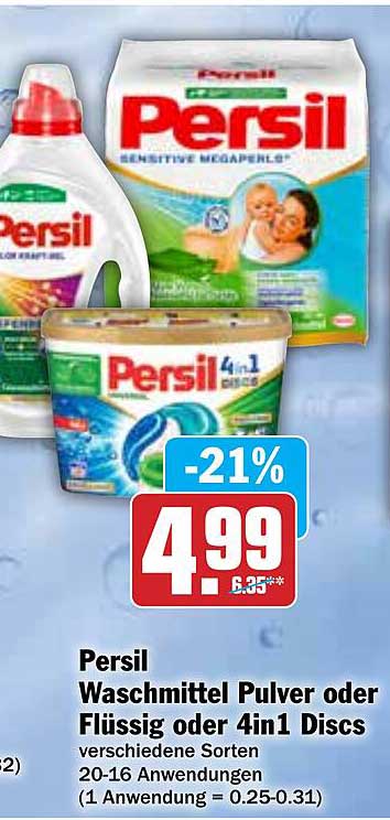 Persil Waschmittel Pulver oder Flüssig oder 4in1 Discs
