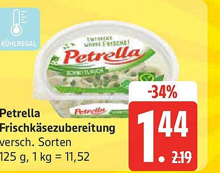 Petrella Frischkäsezubereitung - verschiedene Sorten