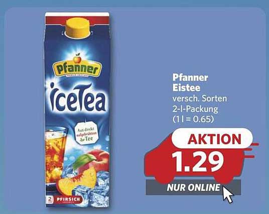Pfanner Eistee verschiedene Sorten 2-l-Packung