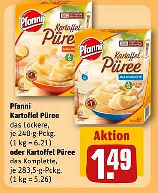 Pfanni Kartoffel Püree das Lockere oder das Komplette