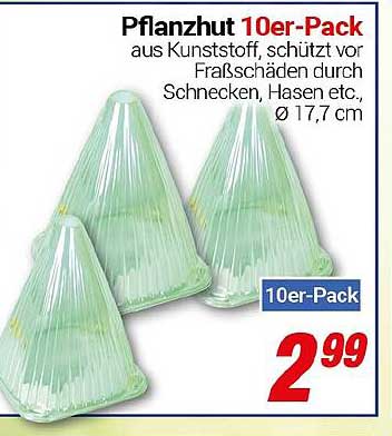 Pflanztütchen 10er-Pack aus Kunststoff