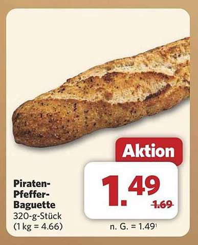 Piraten-Pfeffer-Baguette 320-g-Stück