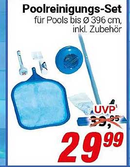 Poolreinigungs-Set für Pools bis Ø 396 cm, inkl. Zubehör