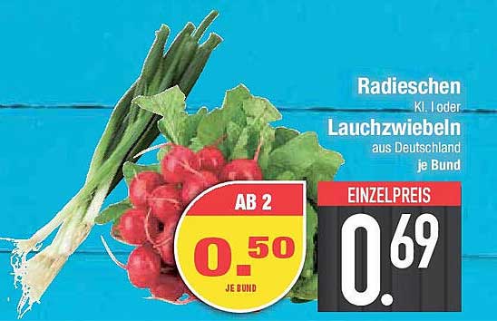 Radieschen oder Lauchzwiebeln aus Deutschland