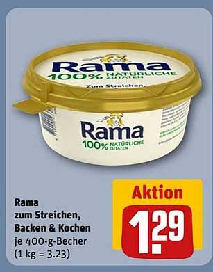 Rama zum Streichen, Backen & Kochen 400-g-Becher