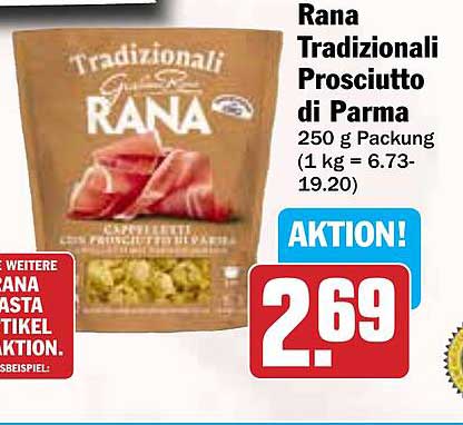 Rana Tradizionali Prosciutto di Parma 250 g Packung