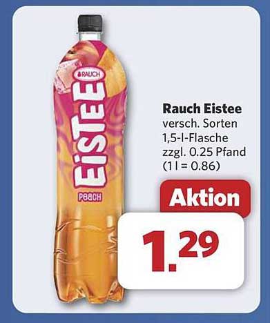 Rauch Eistee, verschiedene Sorten, 1,5-L-Flasche