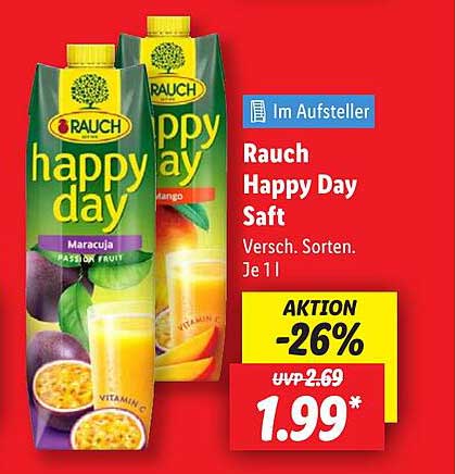 Rauch Happy Day Saft - Verschiedene Sorten (1l)