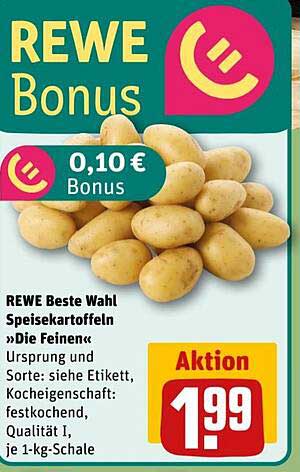 REWE Beste Wahl Speisekartoffeln »Die Feinen« 1-kg-Schale