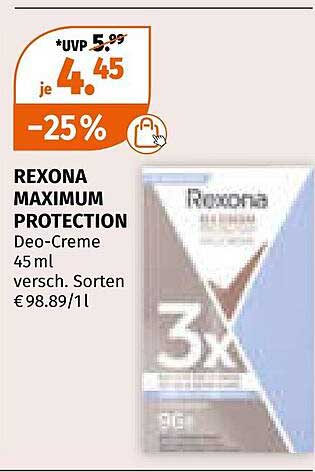 Rexona Maximum Protection Deo-Creme 45 ml