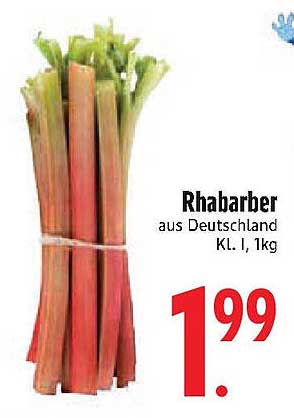Rhabarber aus Deutschland, Klasse I, 1 kg